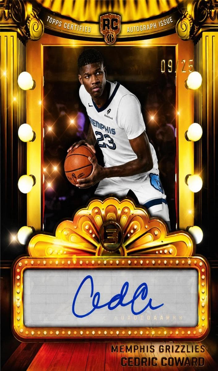 Cedric Coward 2025 topps Topps 3