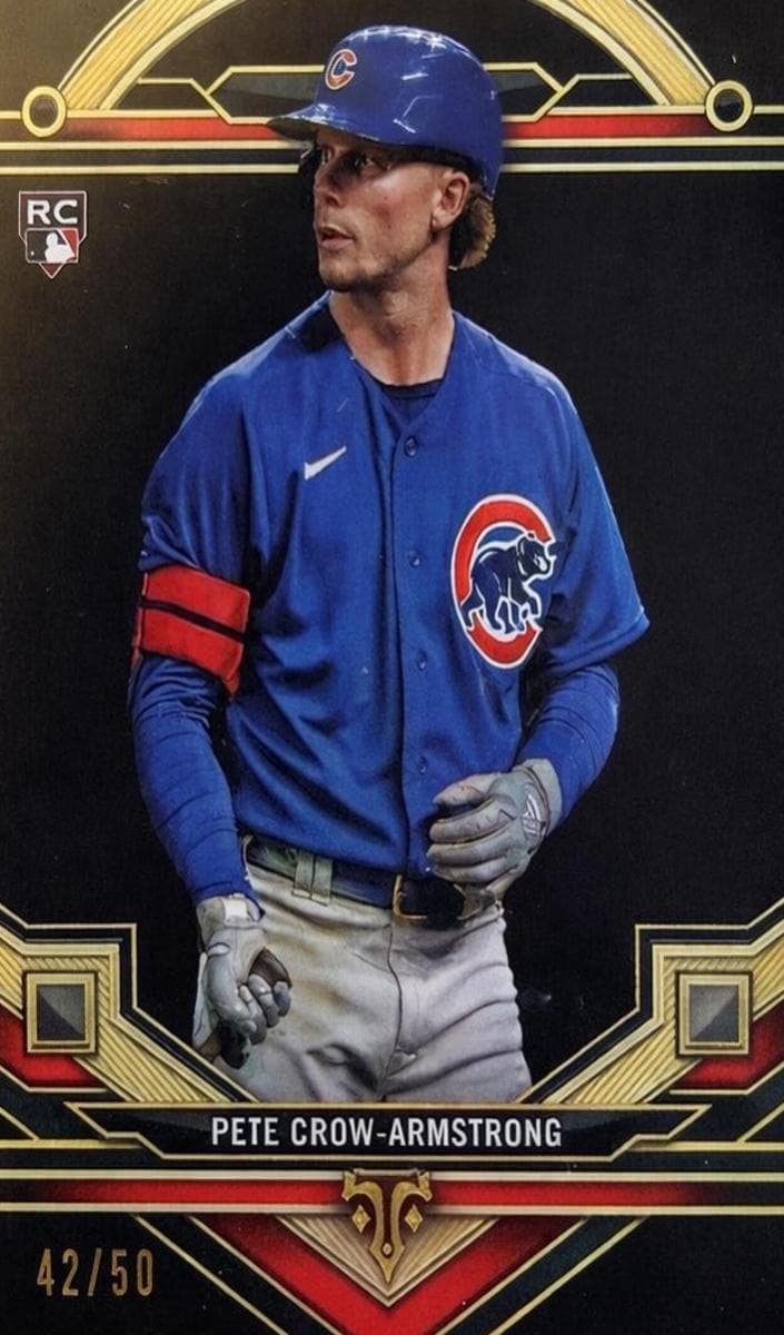 Pete Crow-Armstrong 2024 topps Topps Triple Threads