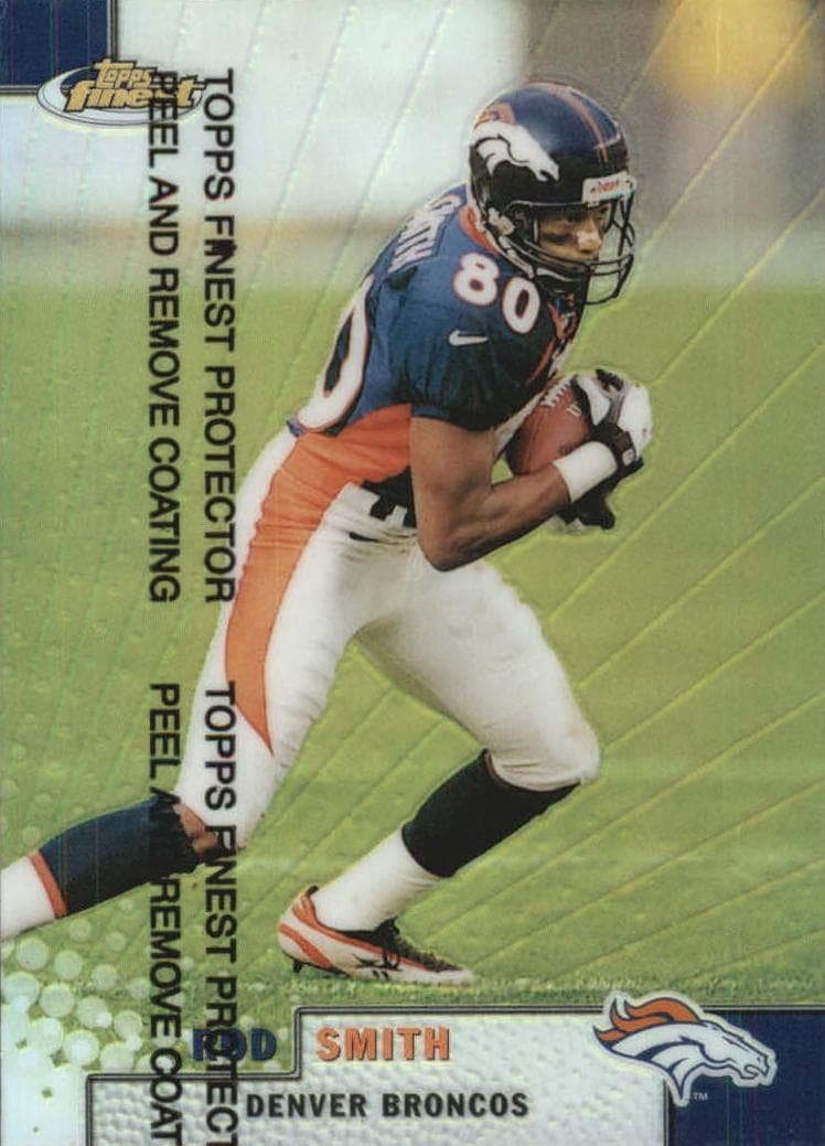 Rod Smith 1999 topps Finest Football Refractor