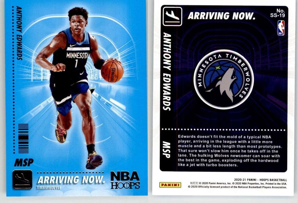 Anthony Edwards 2020 panini Hoops