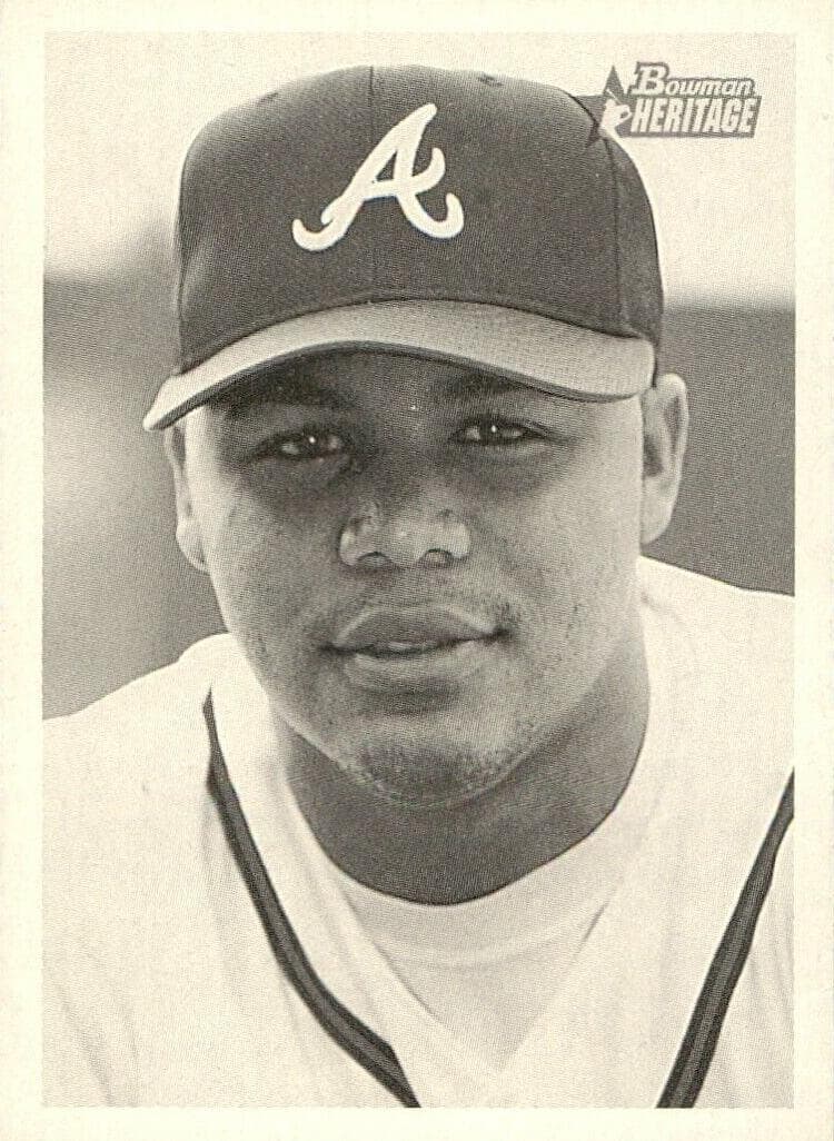 Andruw Jones 2001 bowman Bowman Heritage