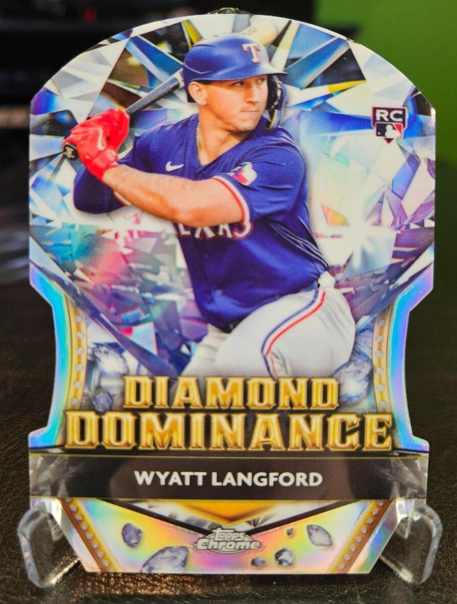 Wyatt Langford 2024 topps Topps Chrome Update