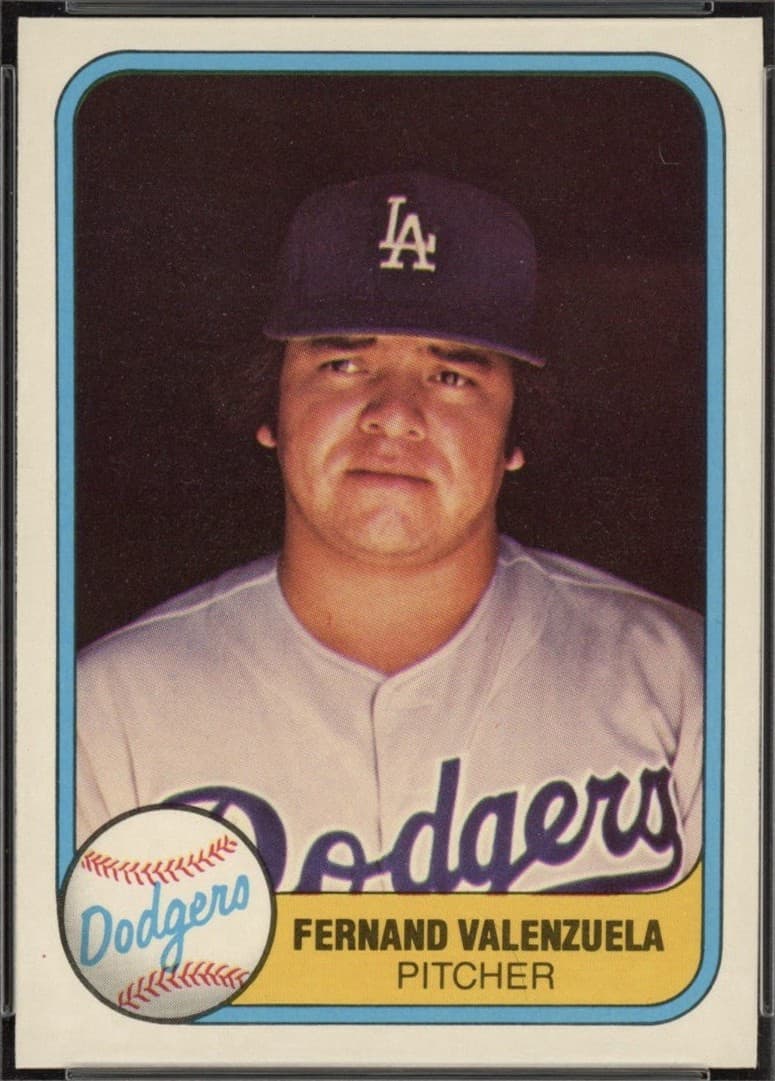 Fernando Valenzuela Error 1981 Fleer