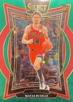 Matas Buzelis 2024 panini Select Concourse Red Cracked Ice