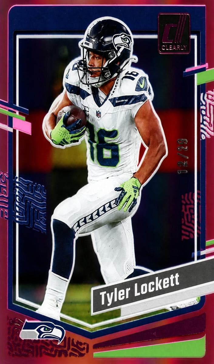 Tyler Lockett 2023 panini Clearly Donruss