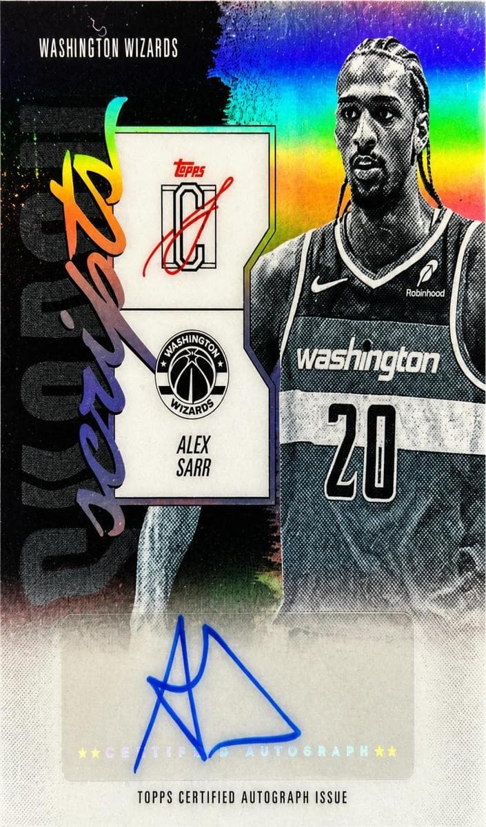Alex Sarr 2025 topps Topps Signature Class