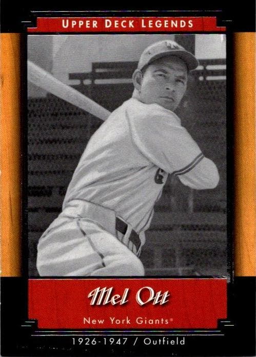 Mel Ott 2001 upper-deck Upper Deck Legends