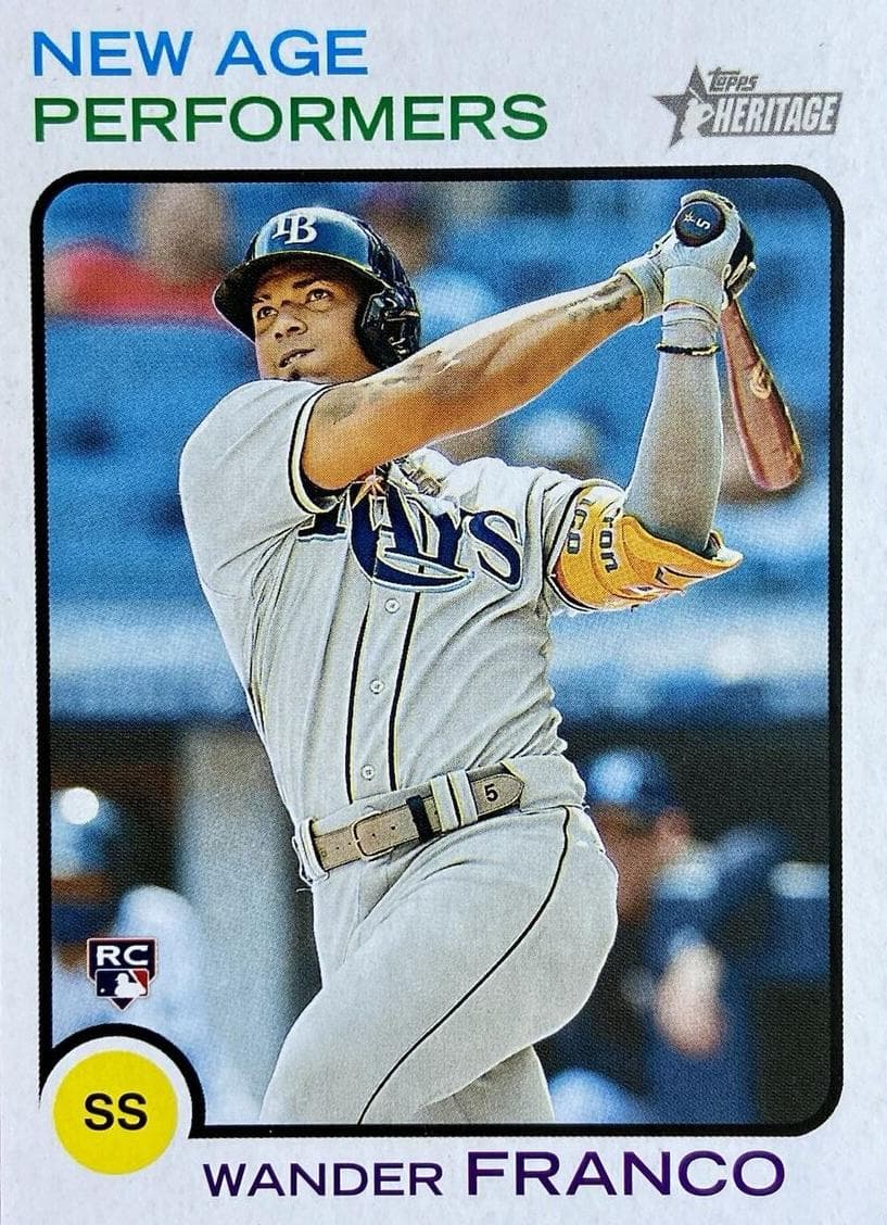 Wander Franco 2022 topps Topps Heritage