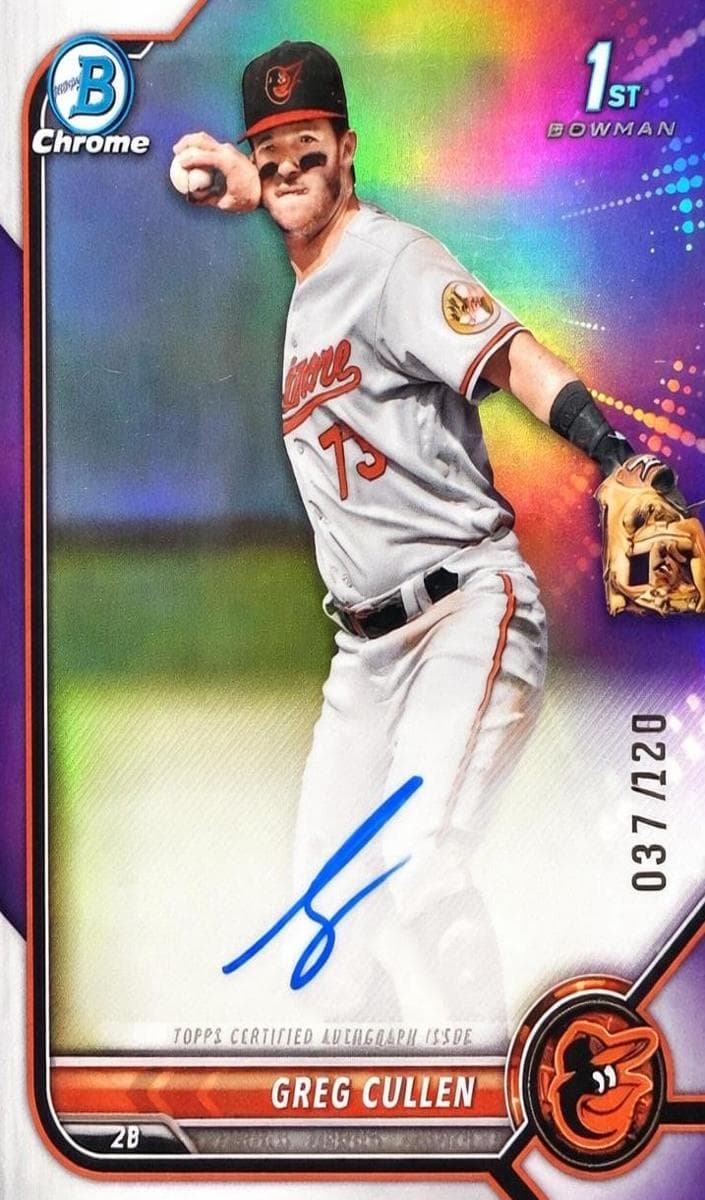 Greg Cullen 2022 bowman Bowman Chrome