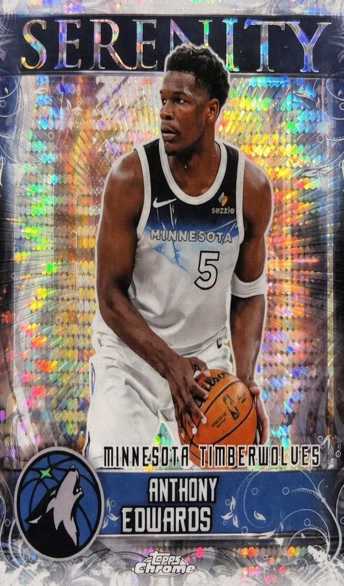 Anthony Edwards 2025 topps Topps Chrome
