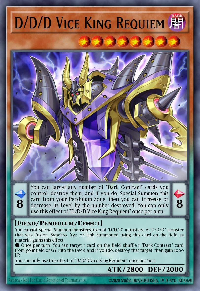 D/D/D Vice King Requiem #GFP2-EN002
