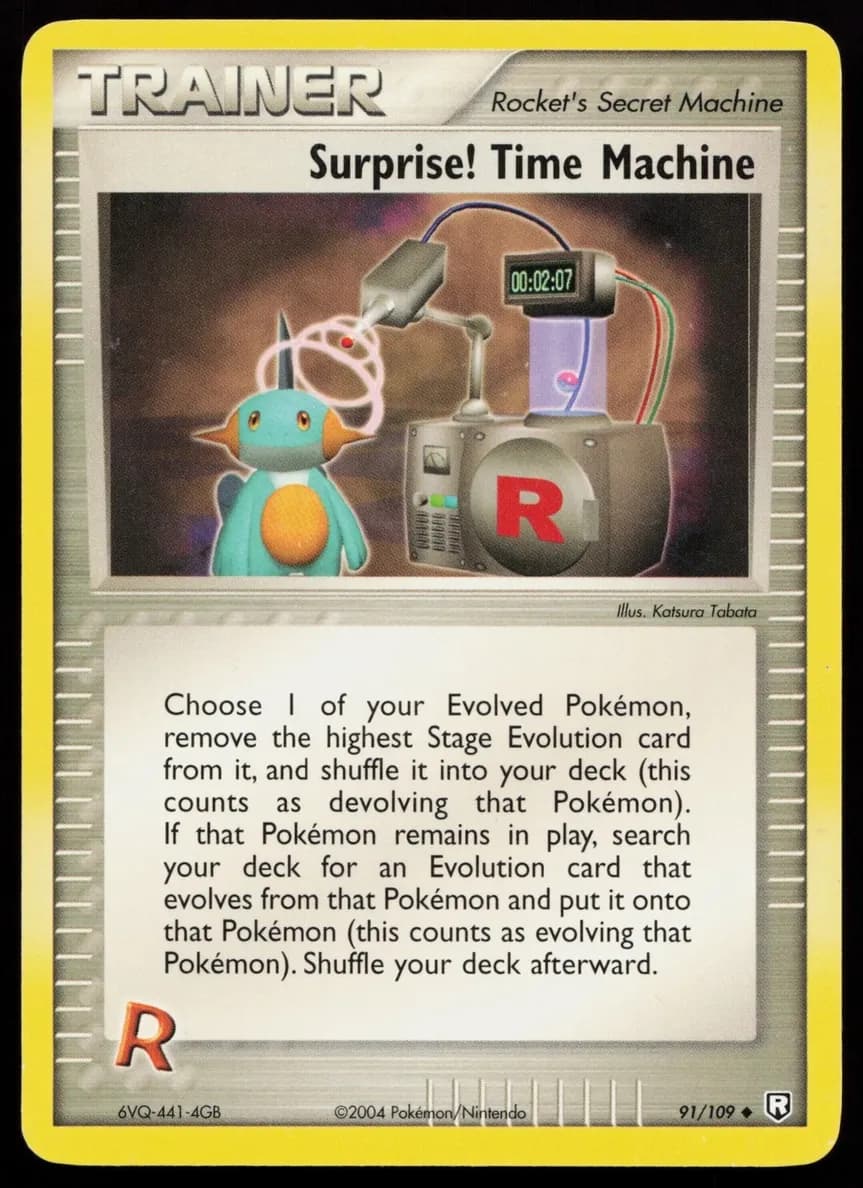 Surprise! Time Machine trading card