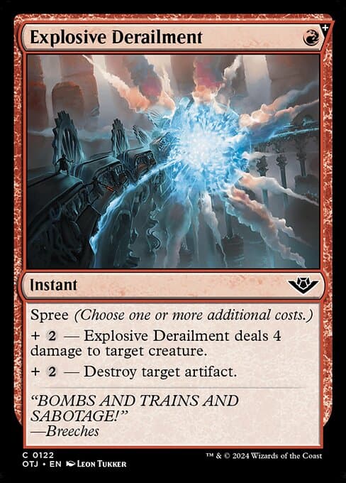 Explosive Derailment 2024 Magic: The Gathering Outlaws of Thunder Junction