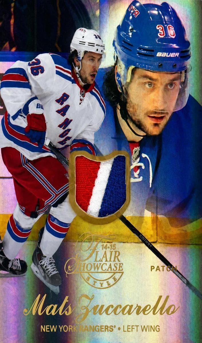 Mats Zuccarello 2014 fleer Showcase Hockey Flair Showcase Hockey Masterpiece