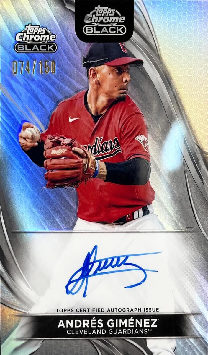 Andrés Giménez 2024 topps Topps Chrome Black
