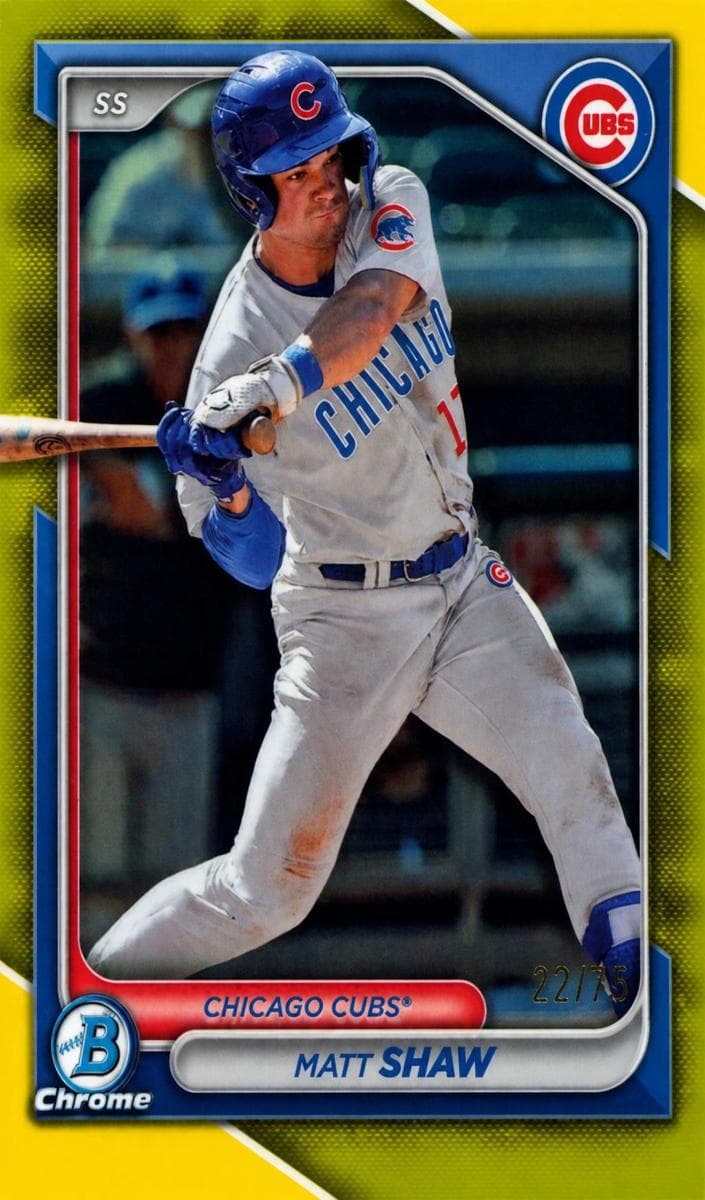 Matt Shaw 2024 bowman Bowman Chrome Prospects