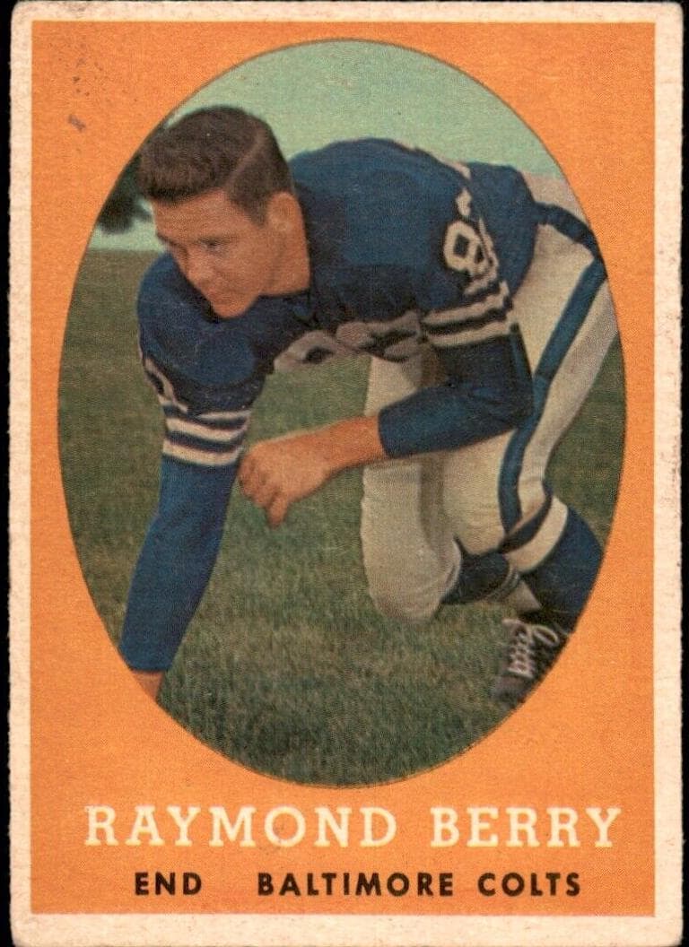 Raymond Berry 1958 topps Topps