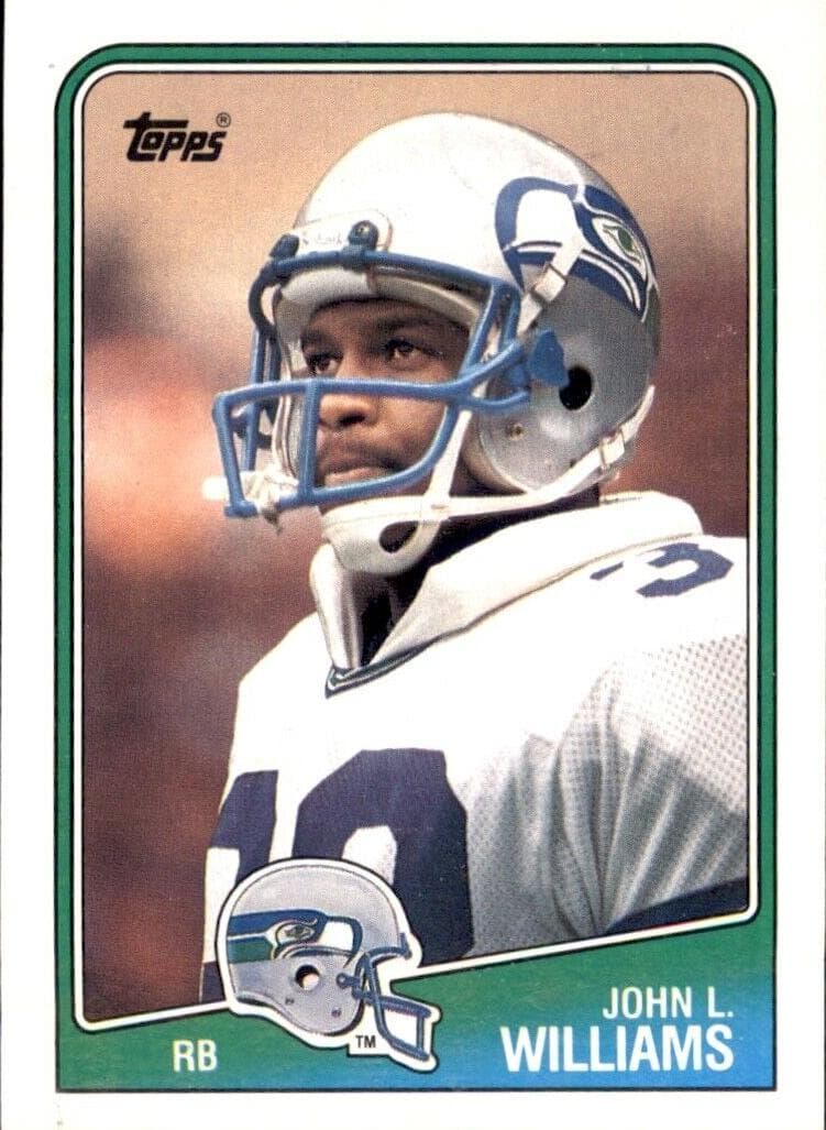 John L. Williams trading card
