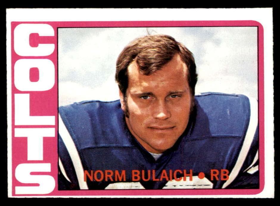 Norm Bulaich 1972 topps Topps