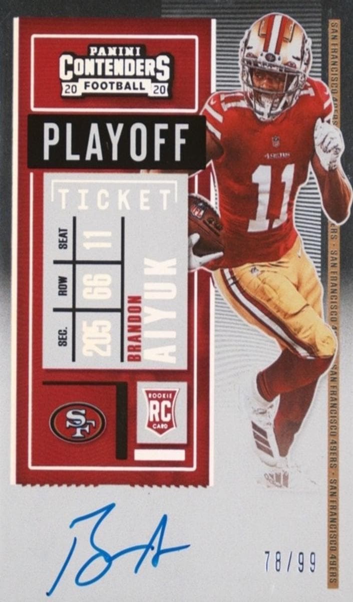 Brandon Aiyuk 2020 panini Panini Contenders