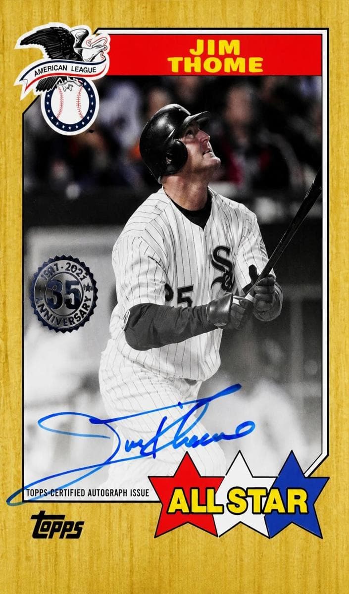 Jim Thome 2022 topps Topps Update