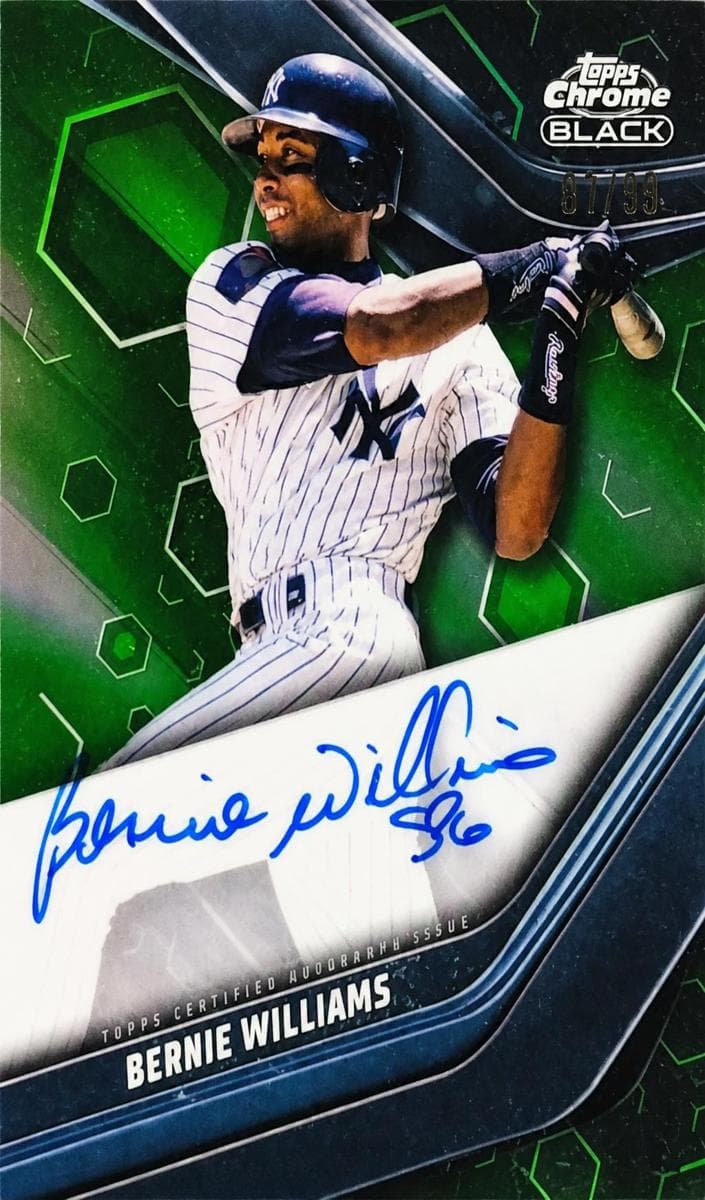 Bernie Williams 2023 topps Topps Chrome Black