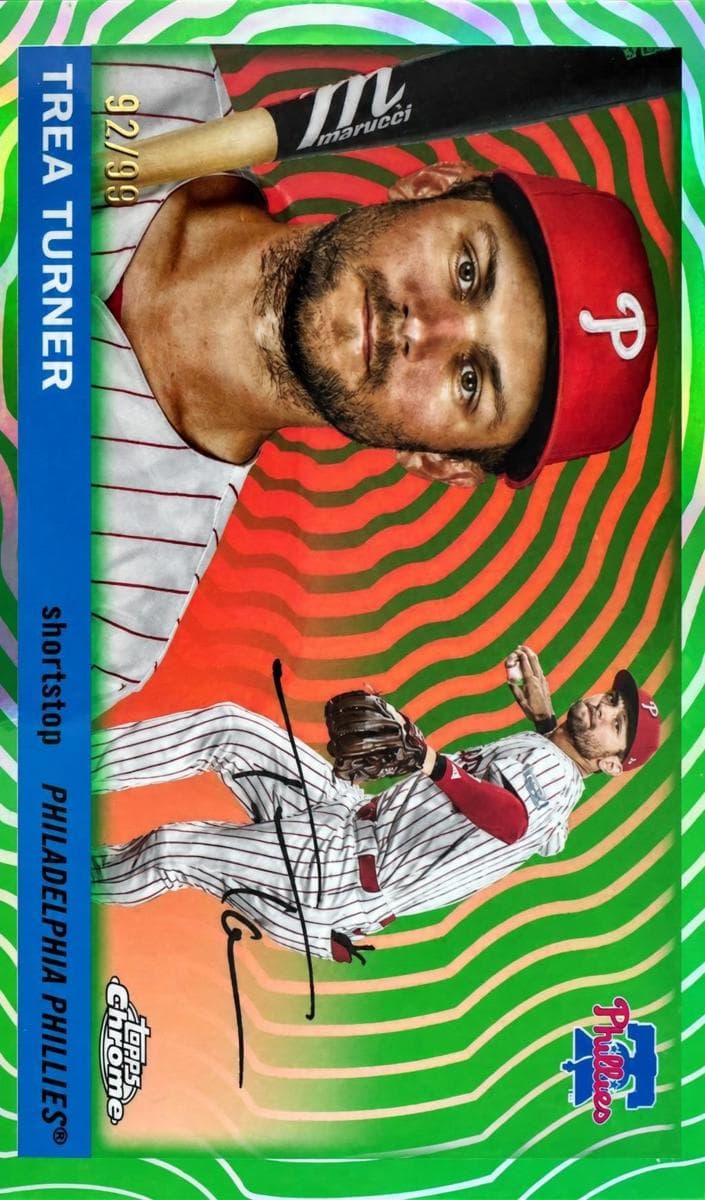 Trea Turner 2025 topps Topps Chrome Platinum