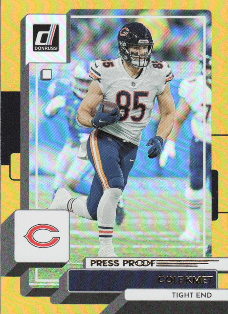 Cole Kmet 2022 panini Donruss