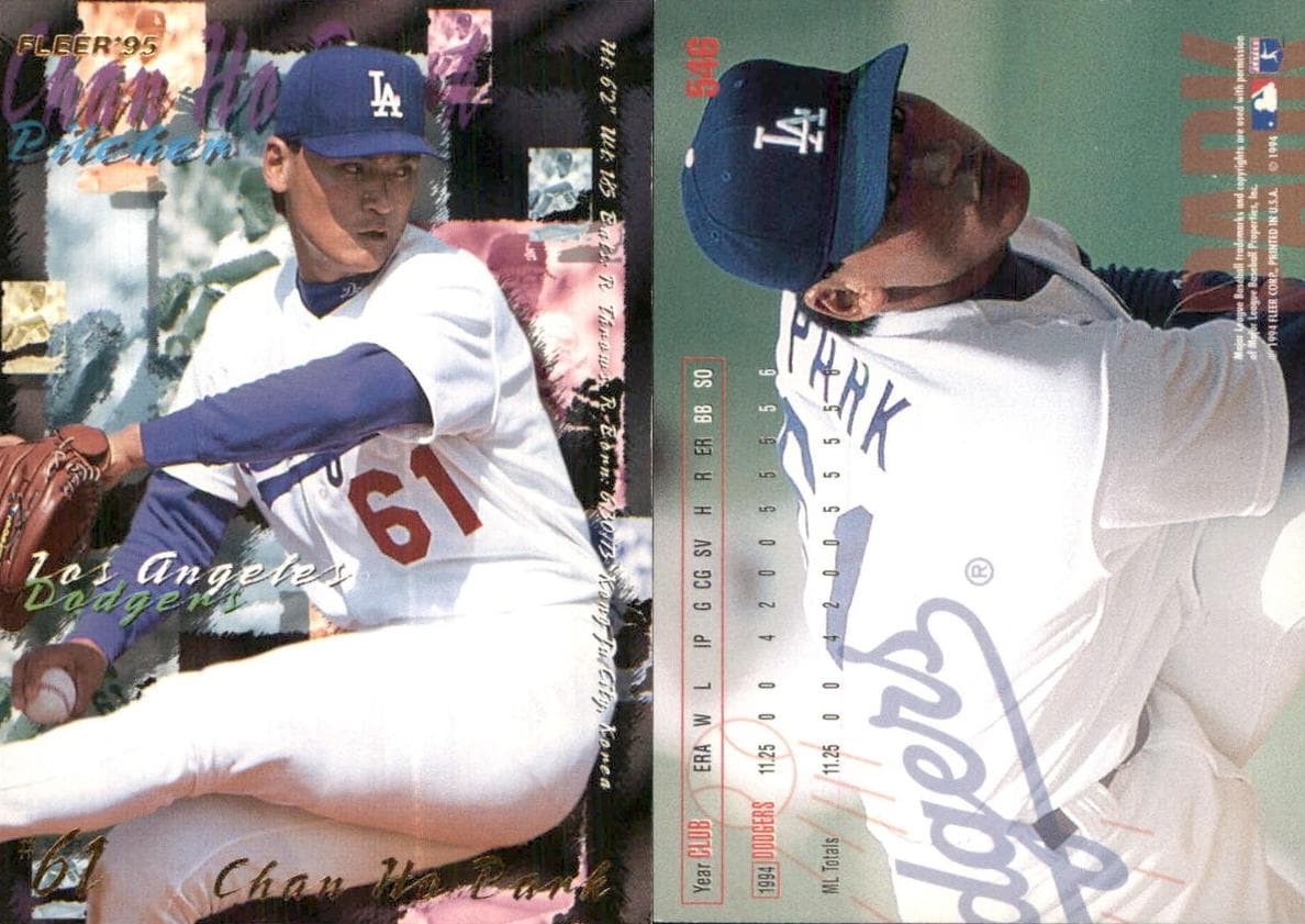 Chan Ho Park 1995 fleer Fleer