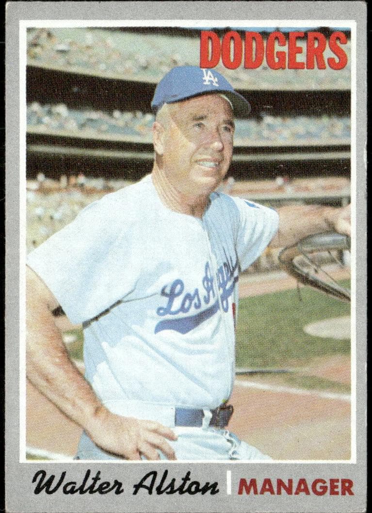 Walter Alston 1970 topps Topps