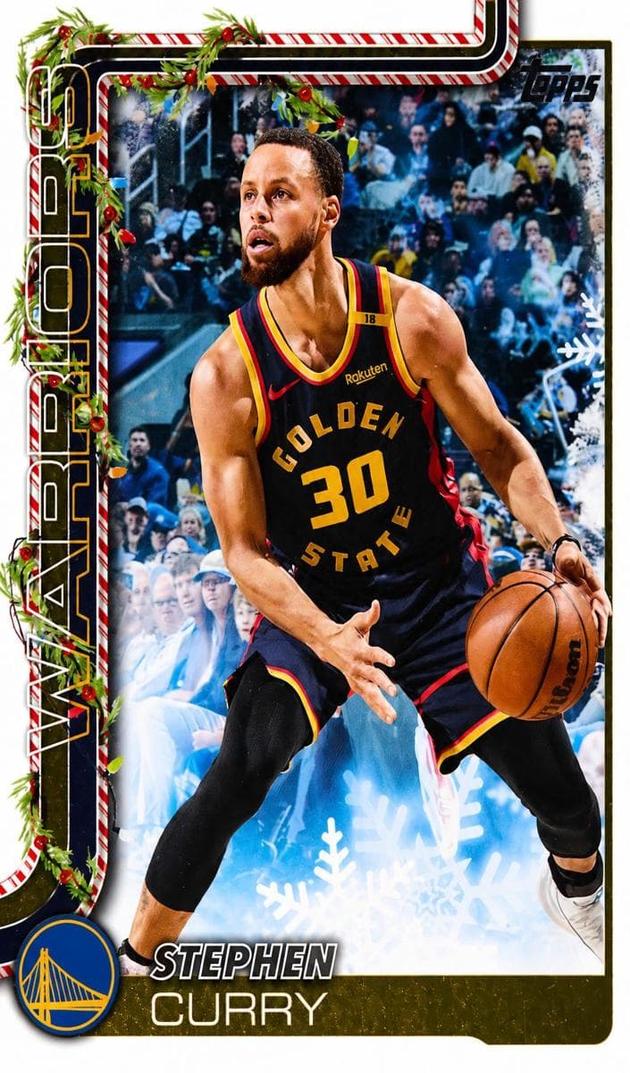 Stephen Curry 2025 topps Topps Holiday