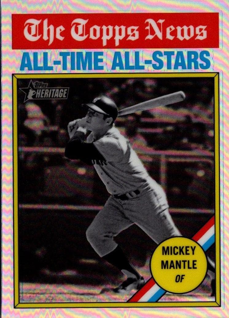 Mickey Mantle 2025 topps Topps Heritage