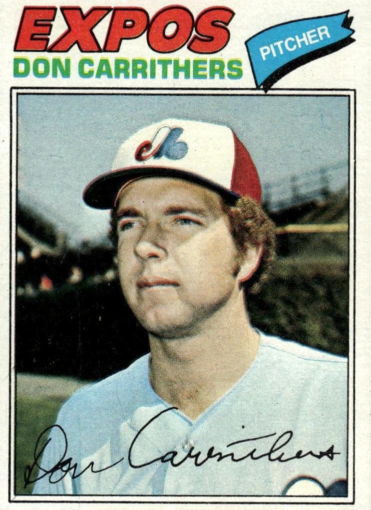Don Carrithers 1977 topps Topps