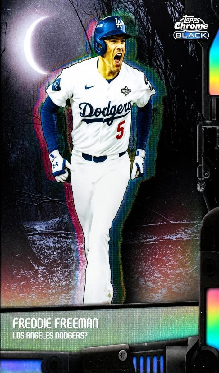 Freddie Freeman 2026 topps Topps Chrome Black