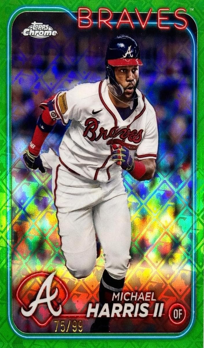 Michael Harris II 2024 topps Topps Chrome Logofractor Edition