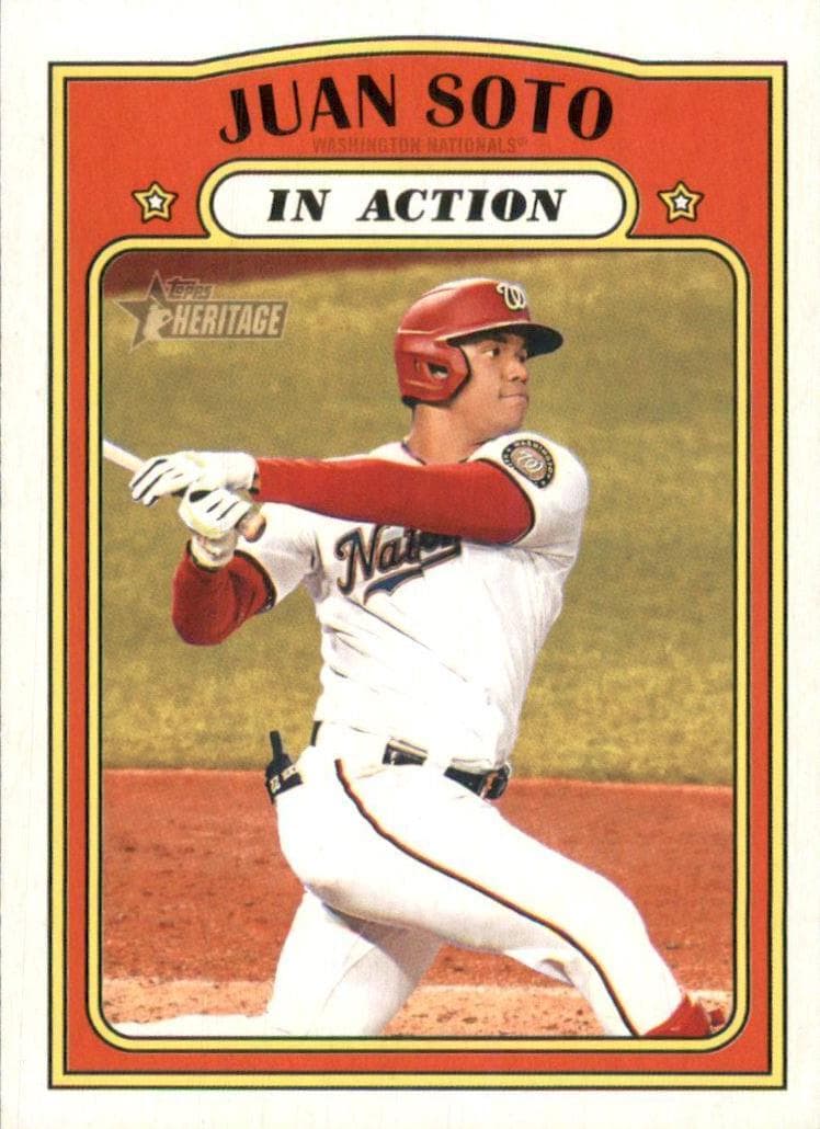 Juan Soto 2021 topps Topps Heritage