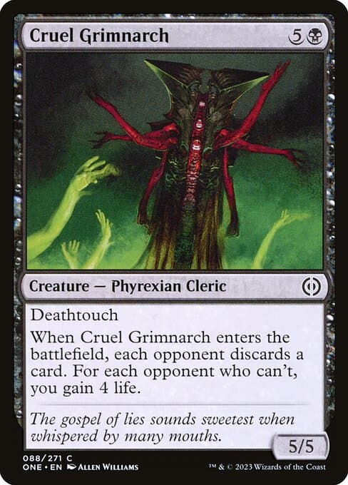 Cruel Grimnarch 2023 Magic: The Gathering Phyrexia: All Will Be One