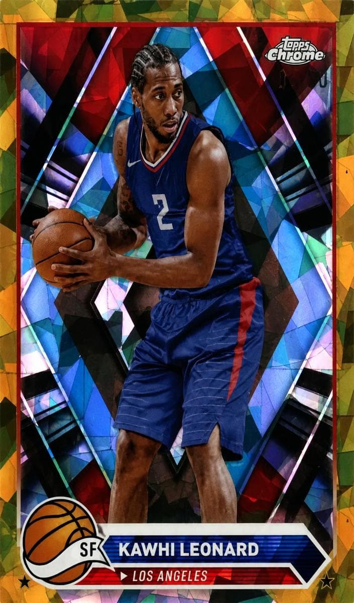 Kawhi Leonard 2023 topps Topps Chrome Sapphire Edition