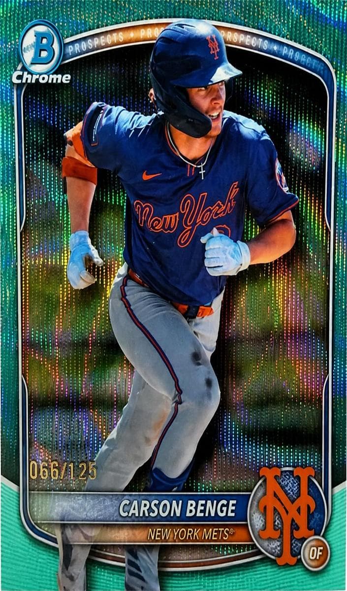 Carson Benge 2025 bowman Bowman Draft Chrome