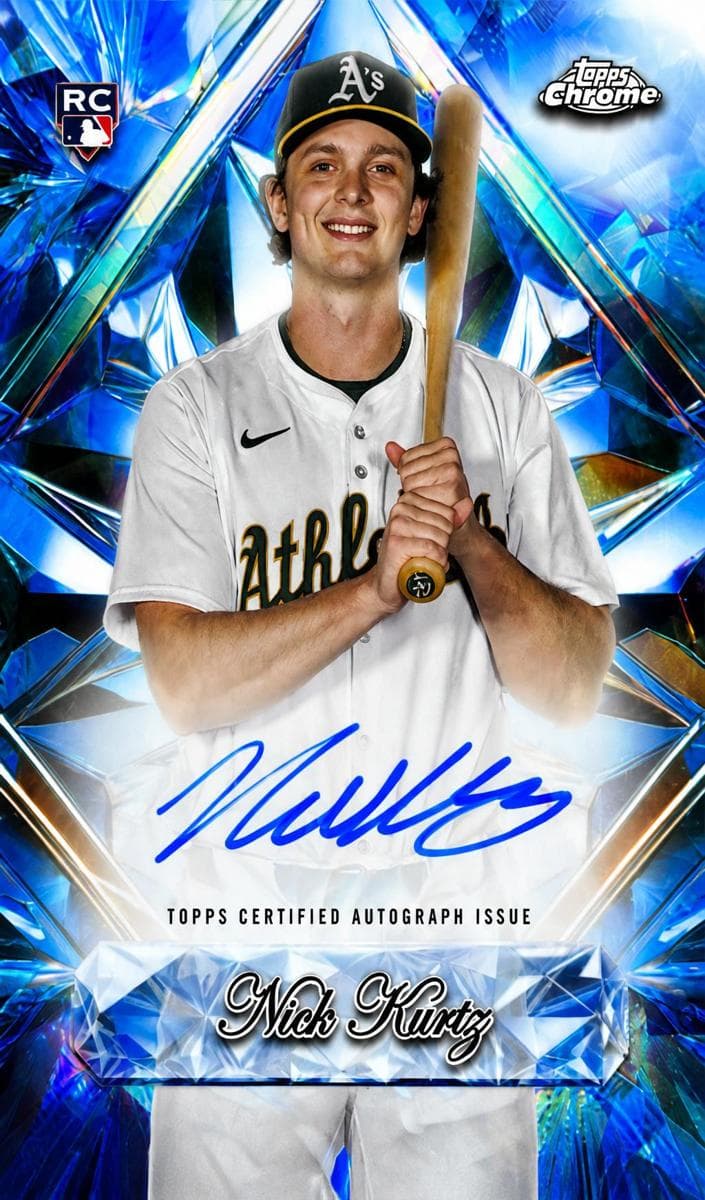 Nick Kurtz 2025 topps Topps Chrome Update Sapphire