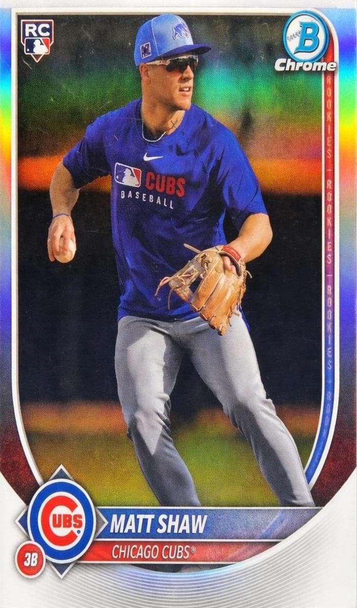 Matt Shaw 2025 bowman Bowman Chrome Sapphire Edition