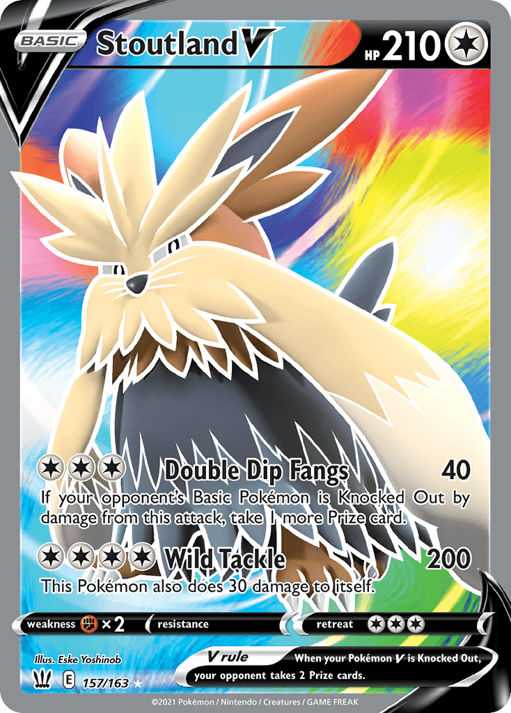 Stoutland V 2021 Pokemon Japanese Single Strike Master