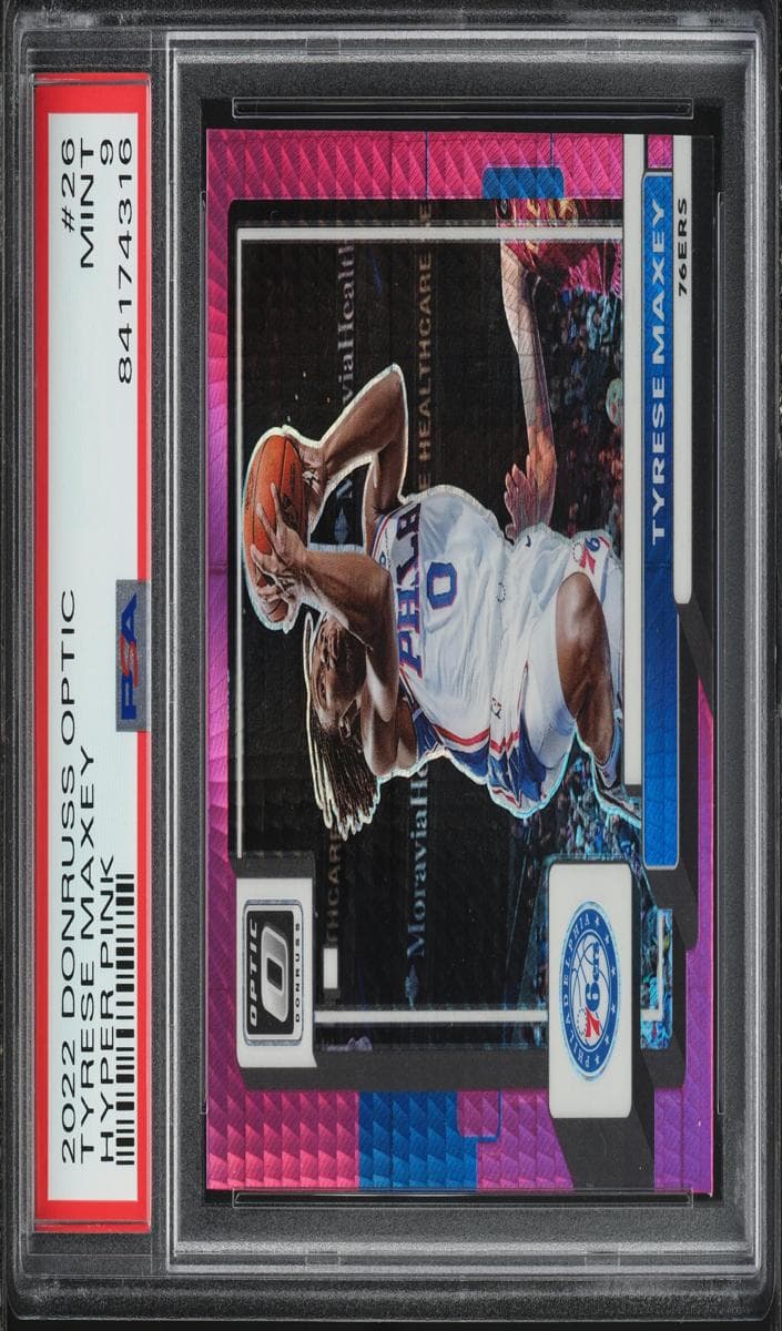Tyrese Maxey 2022 panini Donruss Optic
