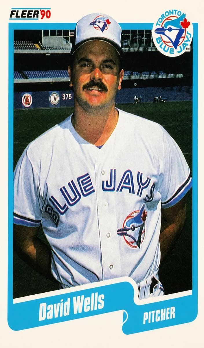 David Wells 1990 fleer
