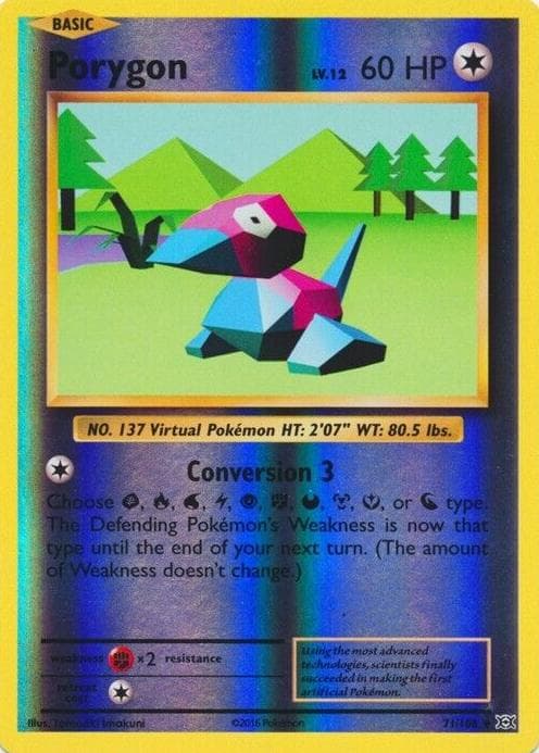 Porygon trading card