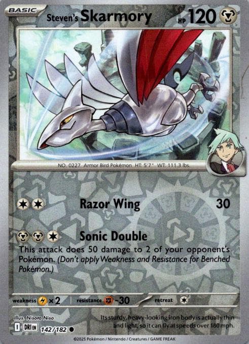Steven's Skarmory trading card