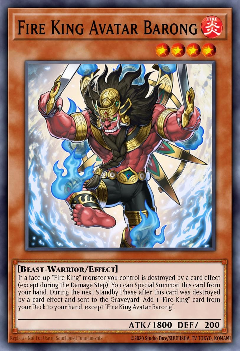 Fire King Avatar Barong #SR14-EN005