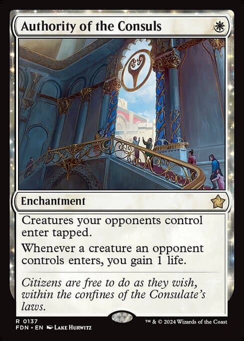 Authority of the Consuls 2024 Magic: The Gathering Foundations