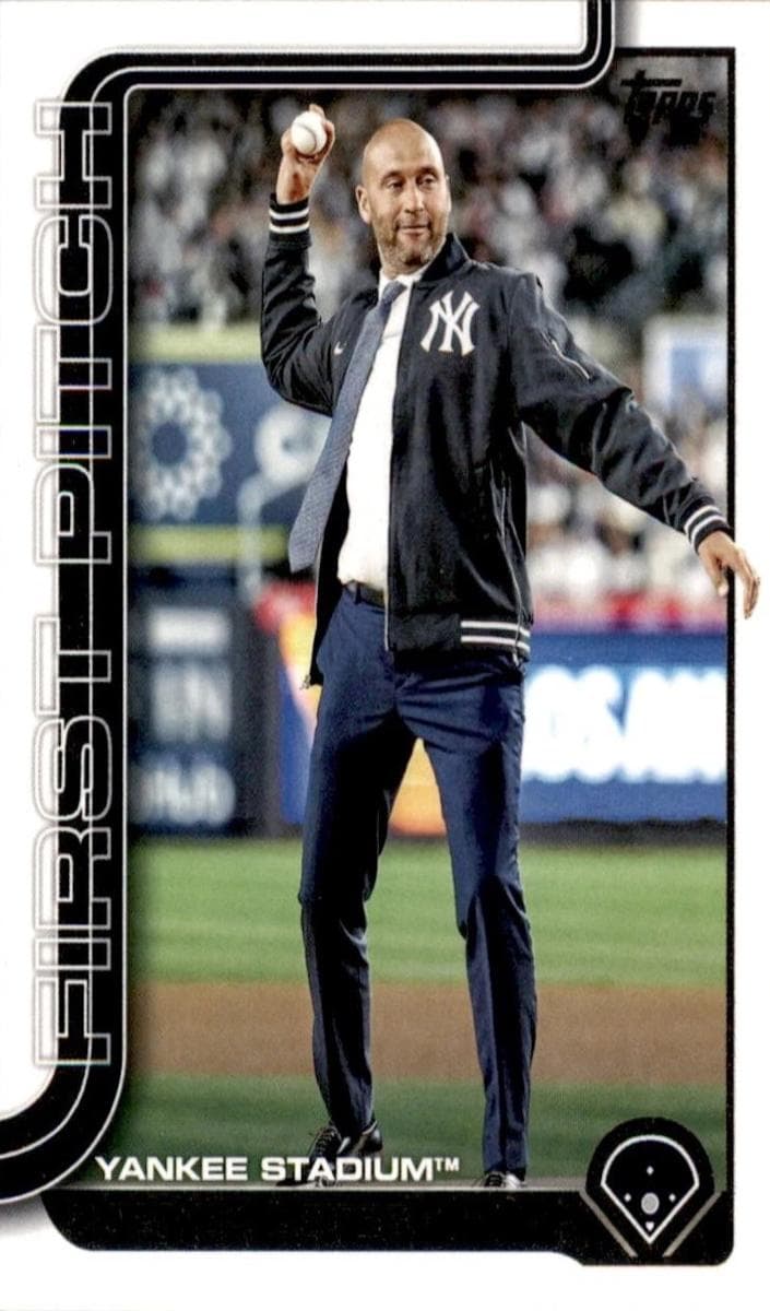 Derek Jeter 2025 topps Update First Pitch