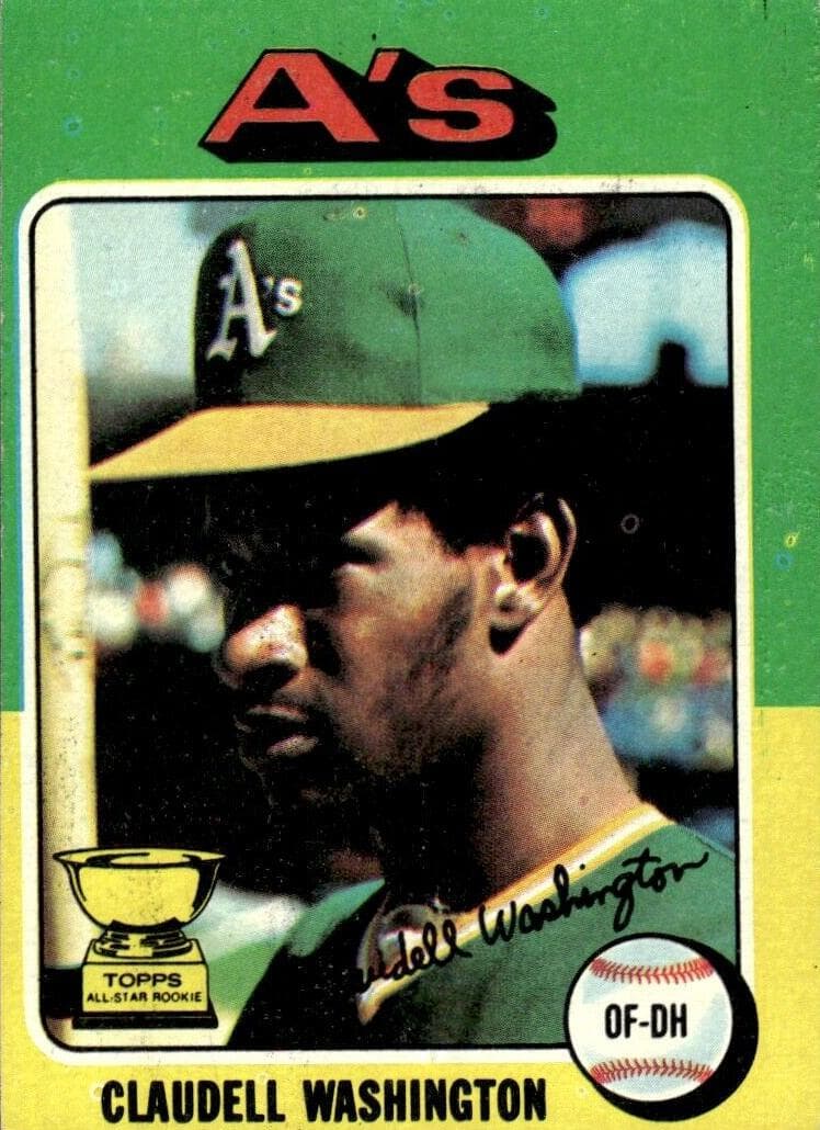 Claudell Washington 1975 topps Topps